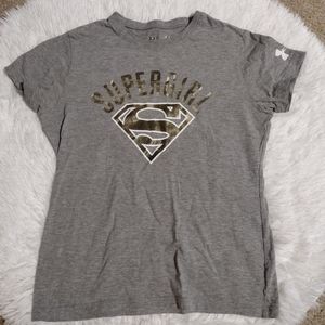 Under Armour Girl Youth Medium Super Girl Tee